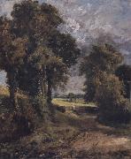 John Constable A Cornfield oil
